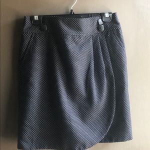 Loft Polka dot work skirt